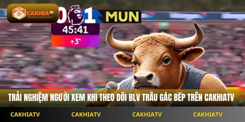 Trải nghiệm người xem khi theo dõi BLV Trâu Gác Bếp trên Cakhiatv